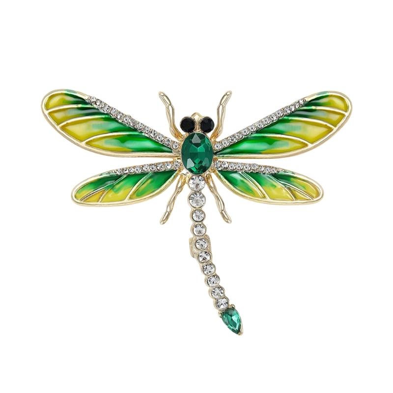 Multipurpose Fun Sophisticated Dragonflies Brooch Elegant Designs Portable Fashion Accessory for Performers Daily Outfit