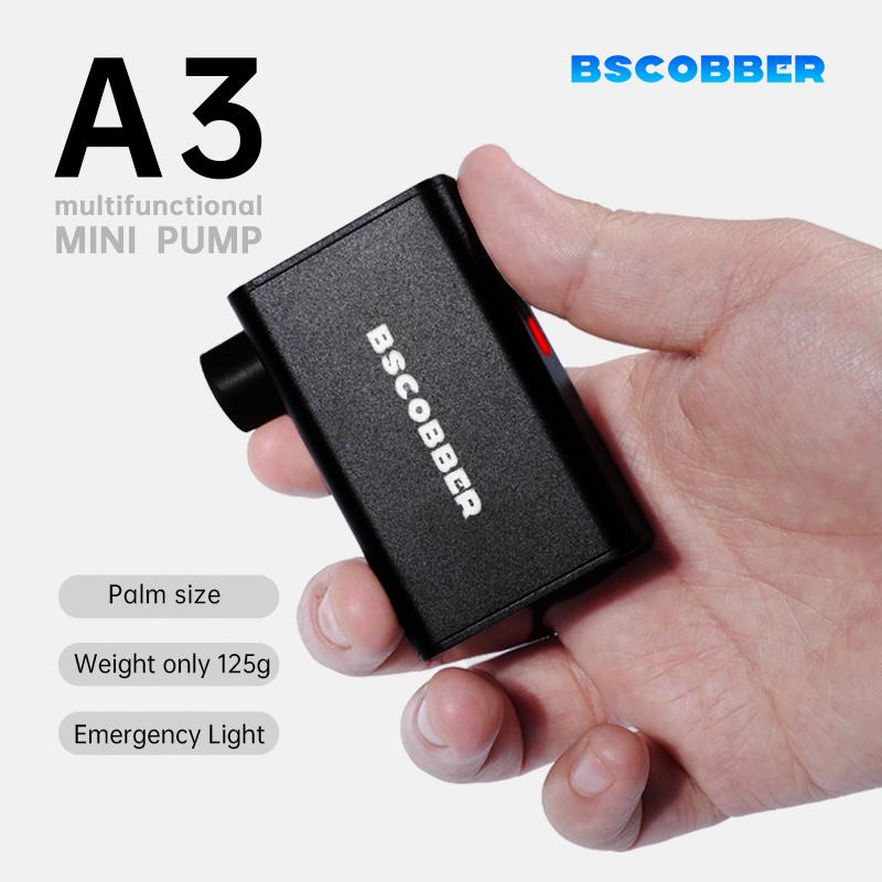 

Portable mini Pump for Bike Tires - Mini Air Compressor Cycling Tire Inflator 100PSI - Mountain Bike Road Bicycle Tire Pump чорний
