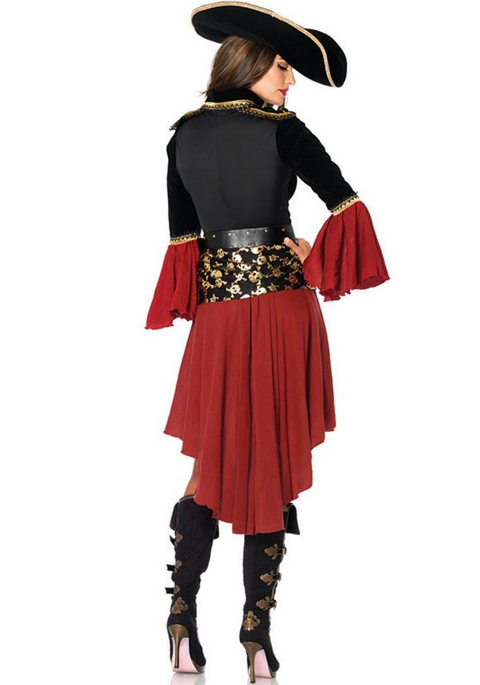Women's Plus Size Pirate Costume, S-3XL - European & American Style, Sexy Halloween Cosplay Outfit