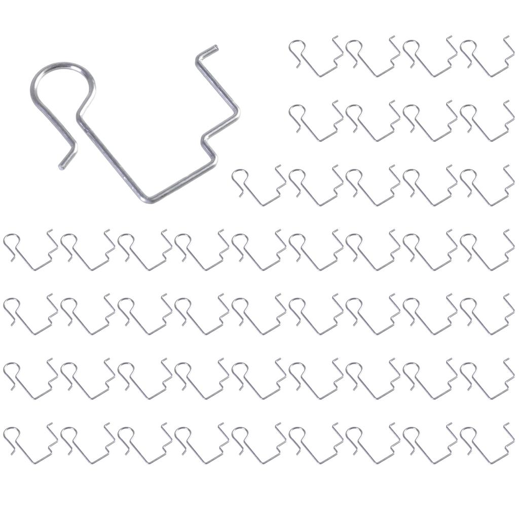 50Pcs Stainless Steel Gutter Hooks Christmas Light Gutter Clips Outdoor Lights Hanger for Outdoor Decorative Easy To Use