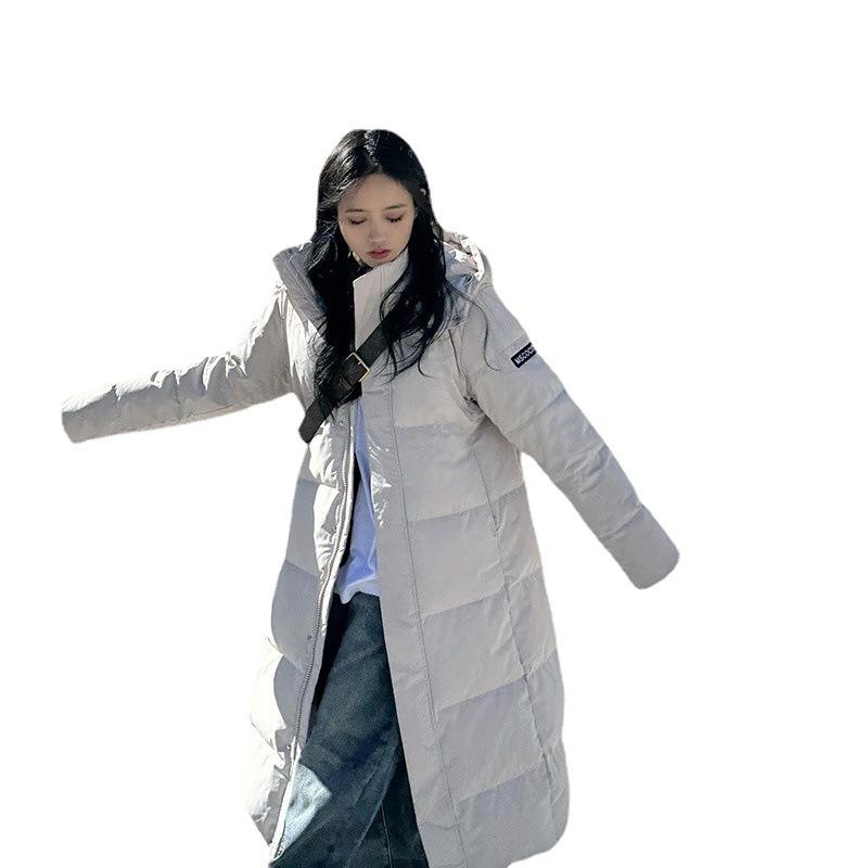Thickened long down cotton-padded clothes, women's over-knee bread clothes, cotton-padded clothes, winter loose year new cotton-padded jackets, tide