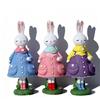 Elegant Rabbit With Dress Display Piece Easter Party Supplies Seasonal Home Accent Suitable For Various Interior Styles
