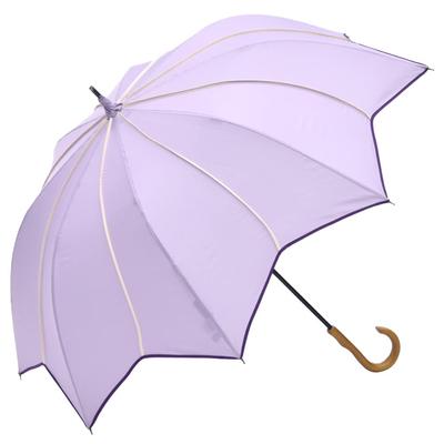 Grand parapluie à fleurs étoilées, long et difficile à obtenir, motif, parapluie, profond, humide, (Lavande)