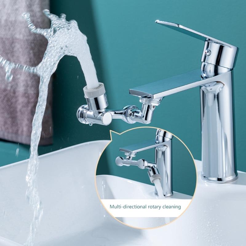Universals Splash Filter Faucet 1080° Rotating Faucet Aerator Swivels Faucet Extender Aerator Faucets Bubblers Enduring