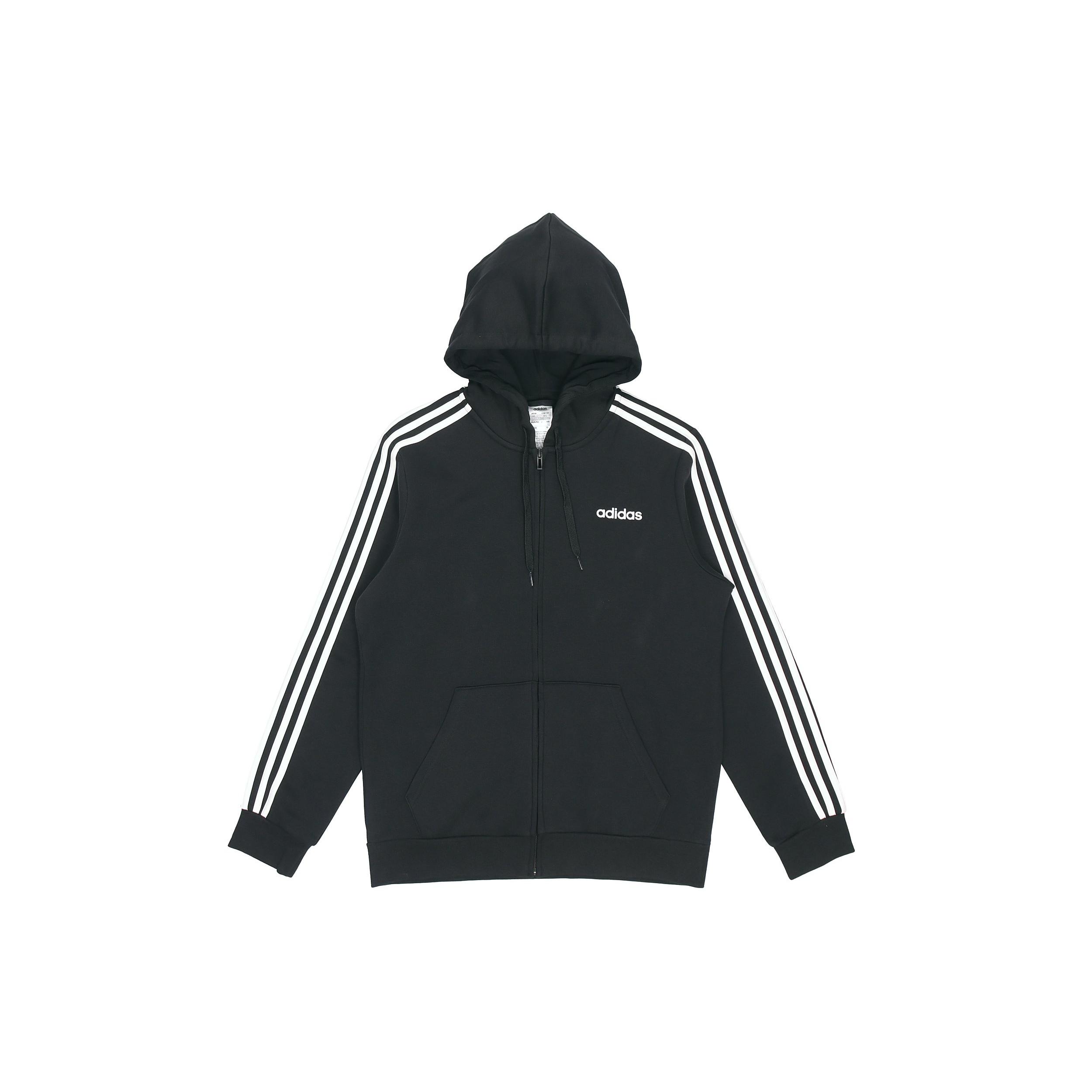 adidas 3-Stripes Fleece Hoodie Black Men s DQ3101 XXXL