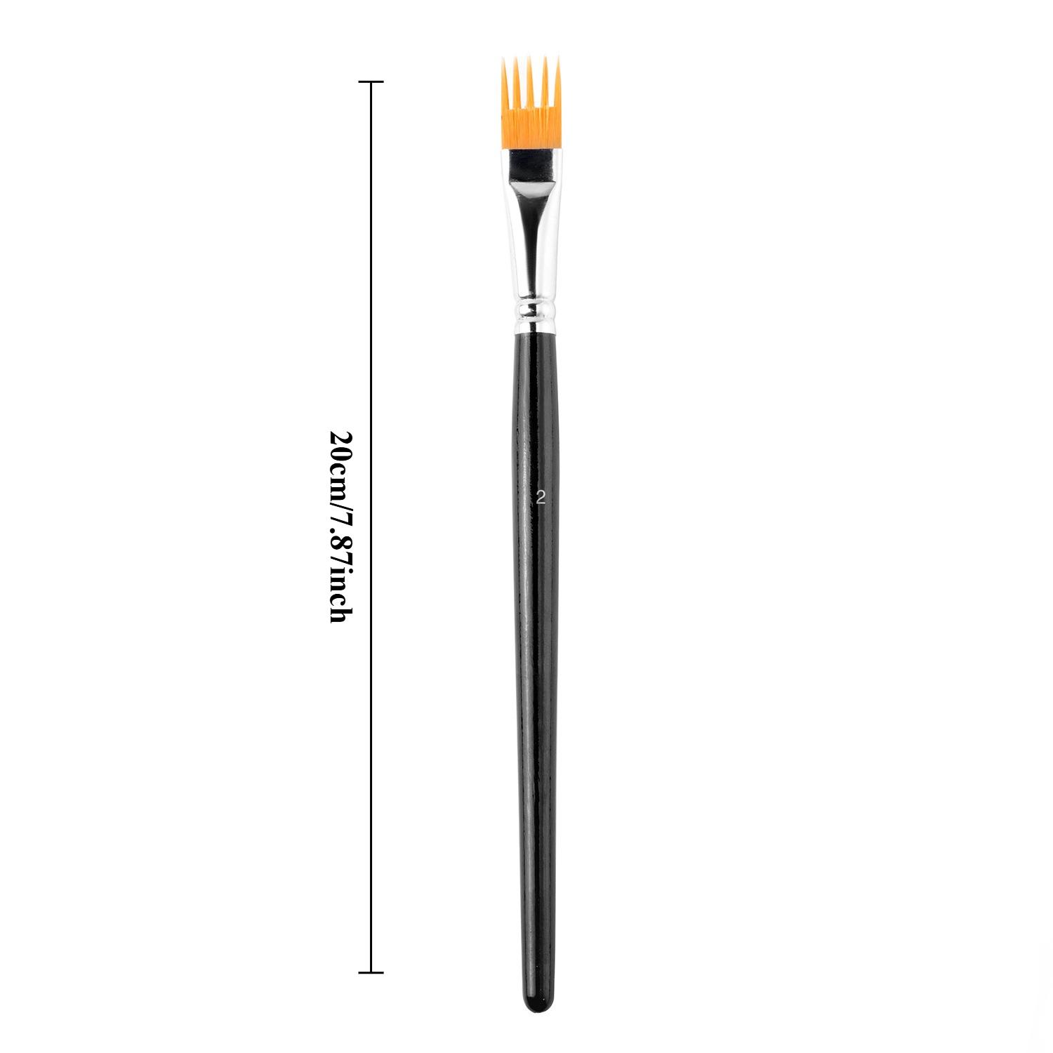 

Nylon Bristle Watercolor Brushes - Available in Multiple Sizes for Artists Variety of Painting Techniques, Painting Accessories