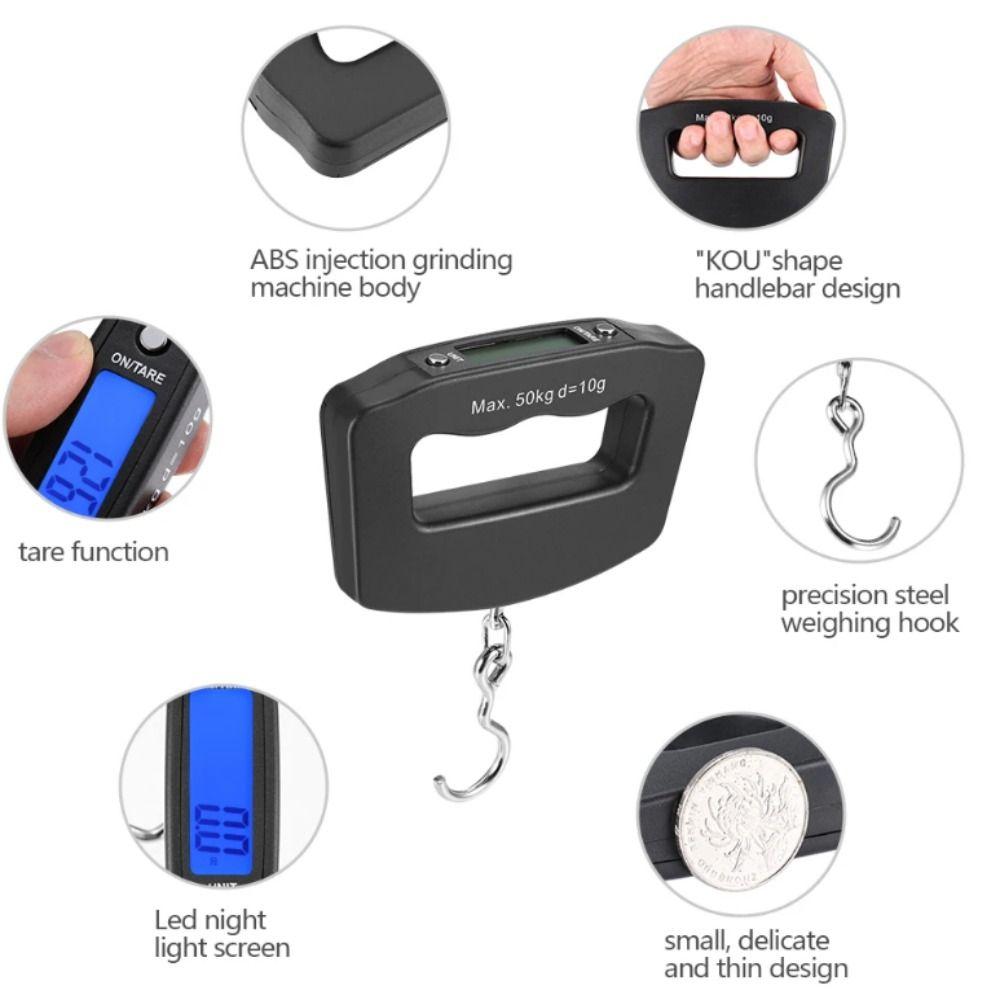 Plastics Travel Hanging Scales Mini Weight Scale High Precision Luggage Scale  Airport
