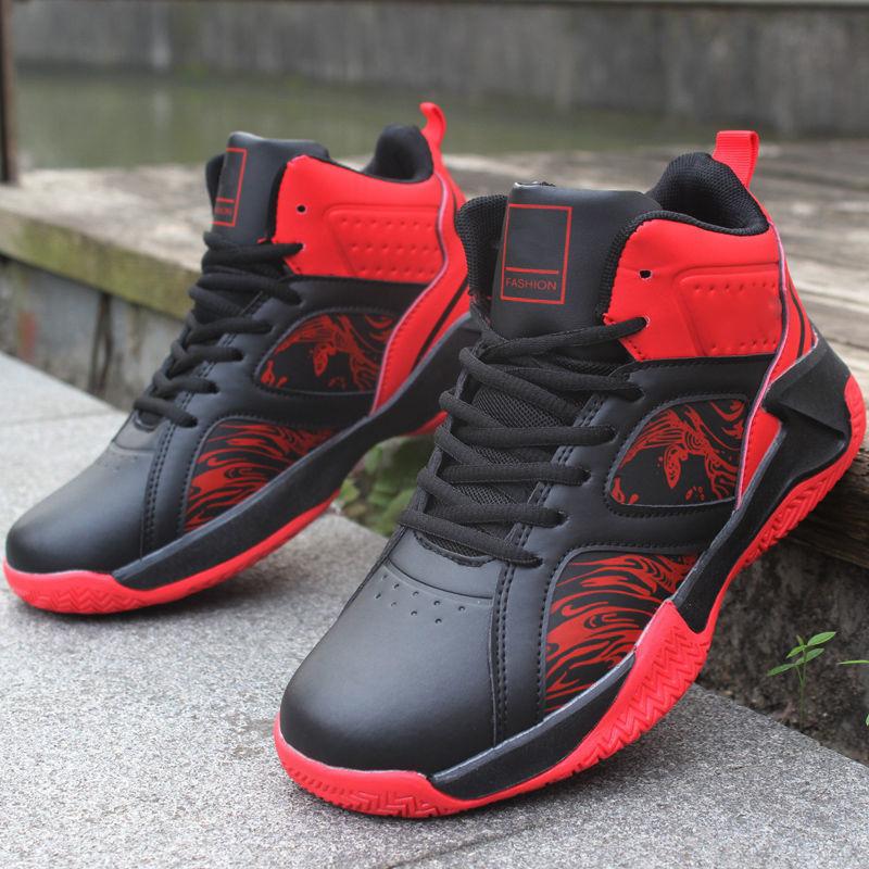 Basketball Shoes for Men High-top Sports Cushioning Hombre Athletic Male Shoes Comfortable Black Sneakers Zapatillas Hot Sales