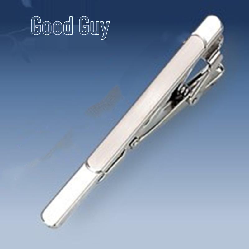 Men's Geometric Frosted Tie Clip - Stylish & Personalized Business Accessory