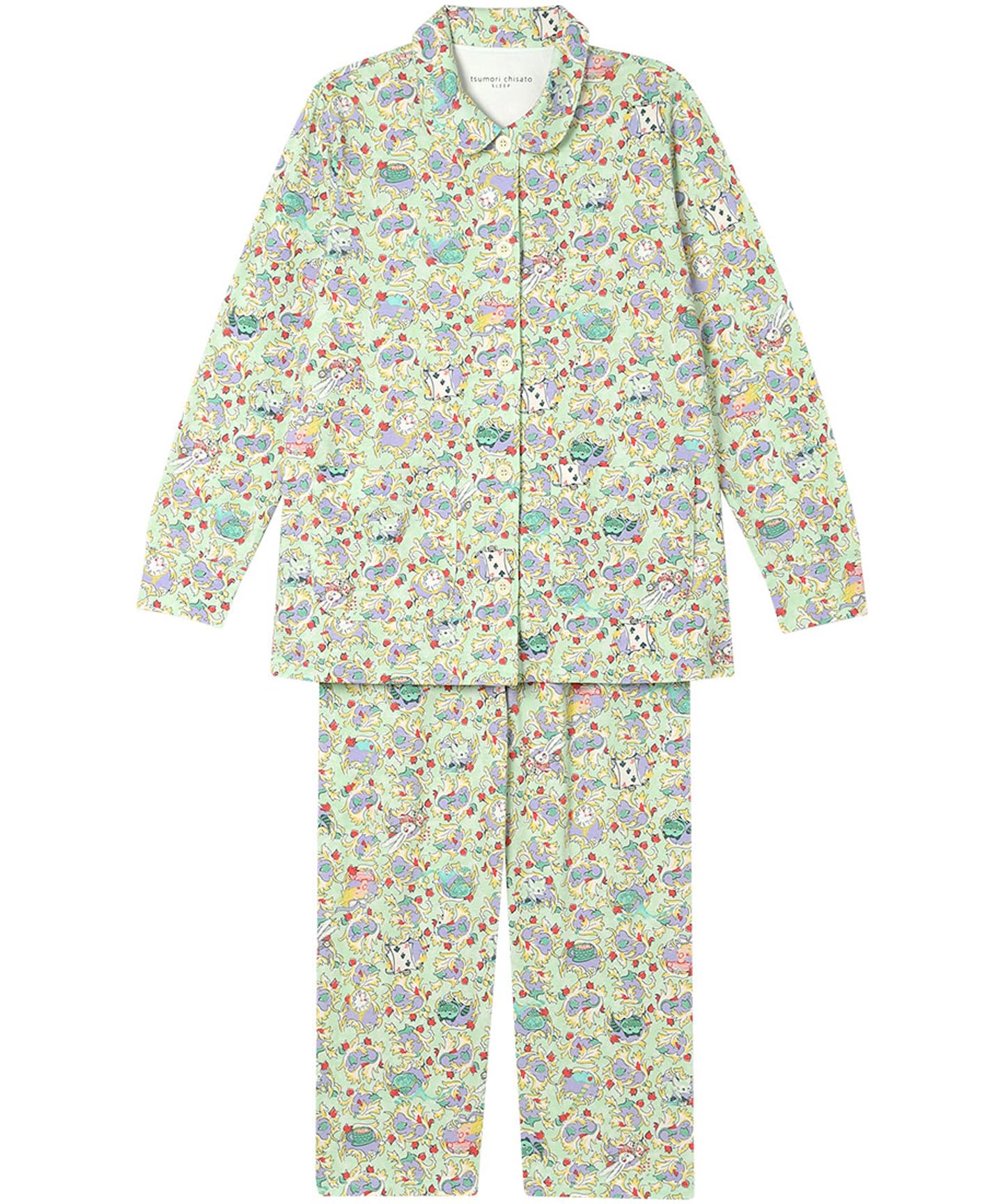 

Wacoal Relax Sleep Tsumori Chisato Cotton Long UDX592 & Women s Pajamas, 100% Jersey, Sleeves, 9/10 Length,
