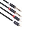 1.5m 2 RCA Male To 2 6.35mm Jack Male Audio Cable Replacement 2 To 2 Connector Splitter Cord for Speaker Mixer Amplifier