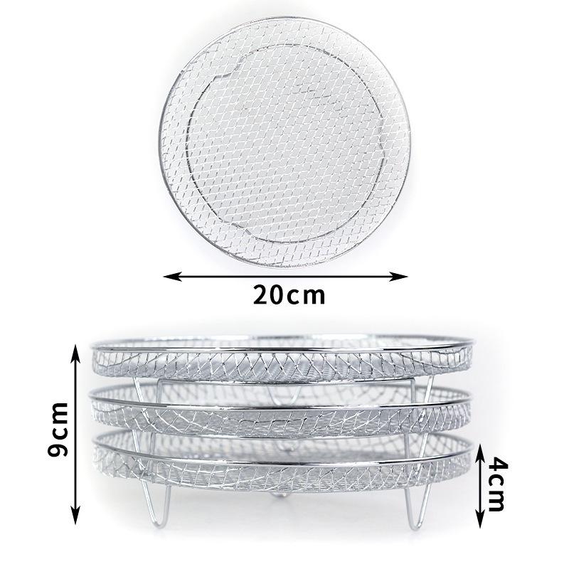 3 pcs Stainless Steel Grills for Air Fryer Air Fryer Accessories