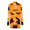 Fashion Women's Halloween  Cat  Print Long Sleeve Cardigan Jacket