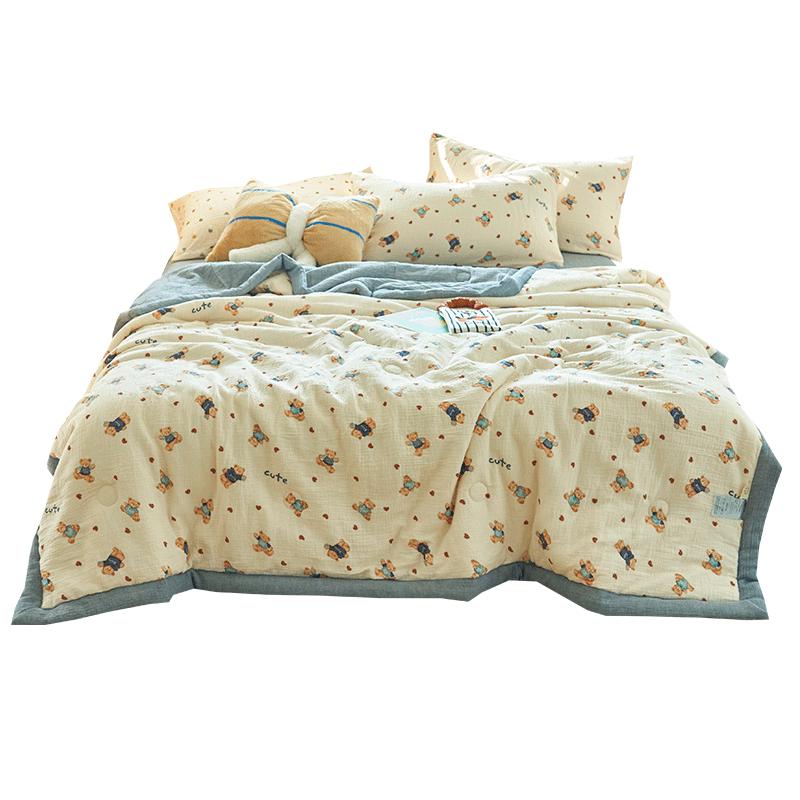 Muji Pure Cotton Crinkled Gauze Summer Quilt