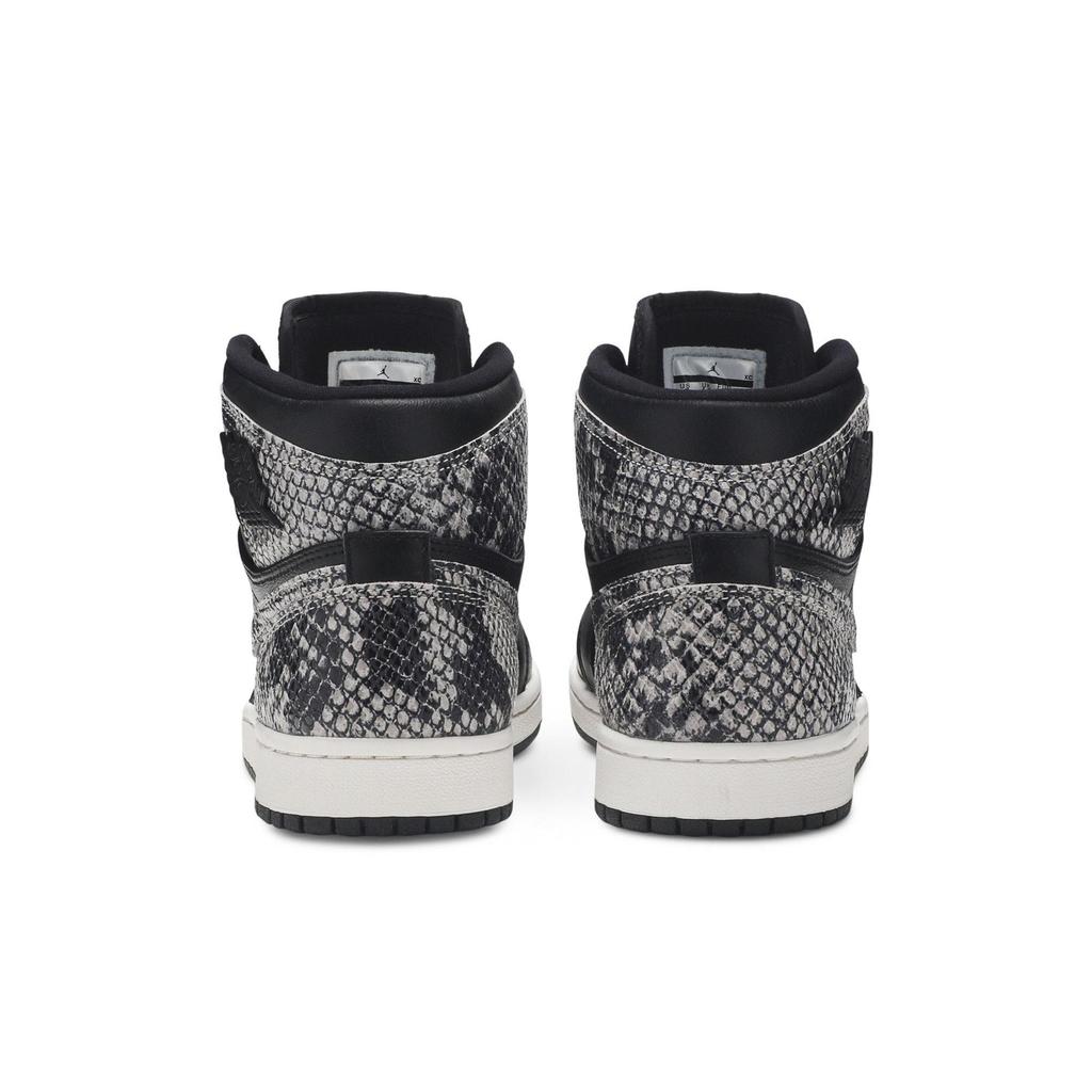 Womens Air Jordan 1 Retro High Premium 'Snakeskin' (women's Sizes) Black / Phantom-Black Vintage Basketball Shoes AH7389 014