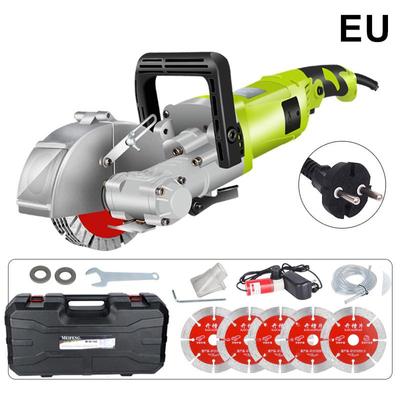 4000W 220V Elektrische Wand Chaser Nut Schneiden Maschine Wand Schlitzen Maschine Stahl Beton Kreissäge Elektrische Werkzeug Set