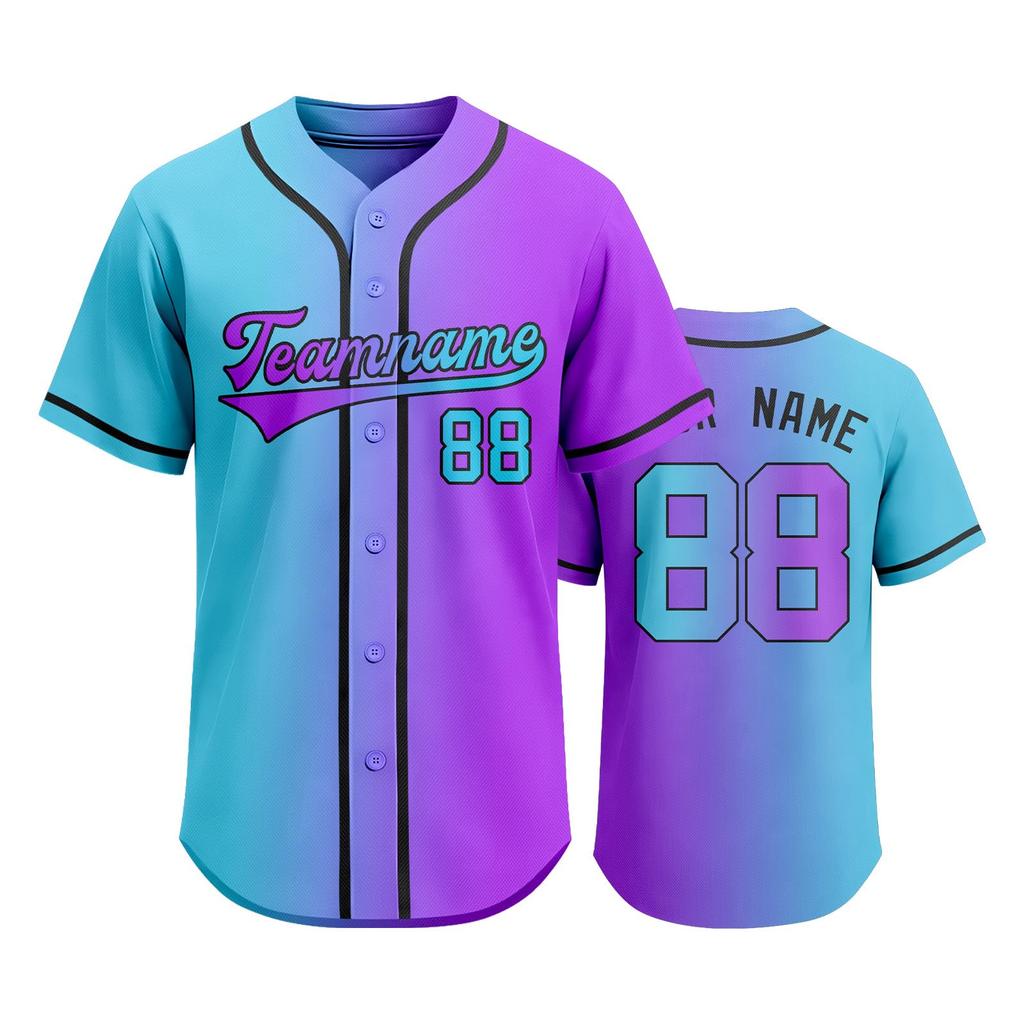 Personalizowana koszulka baseballowa męska damska zapinana na guziki sportowa koszulka z personalizowaną nazwą drużyny numerem siateczkowa tkanina koszulka sportowa