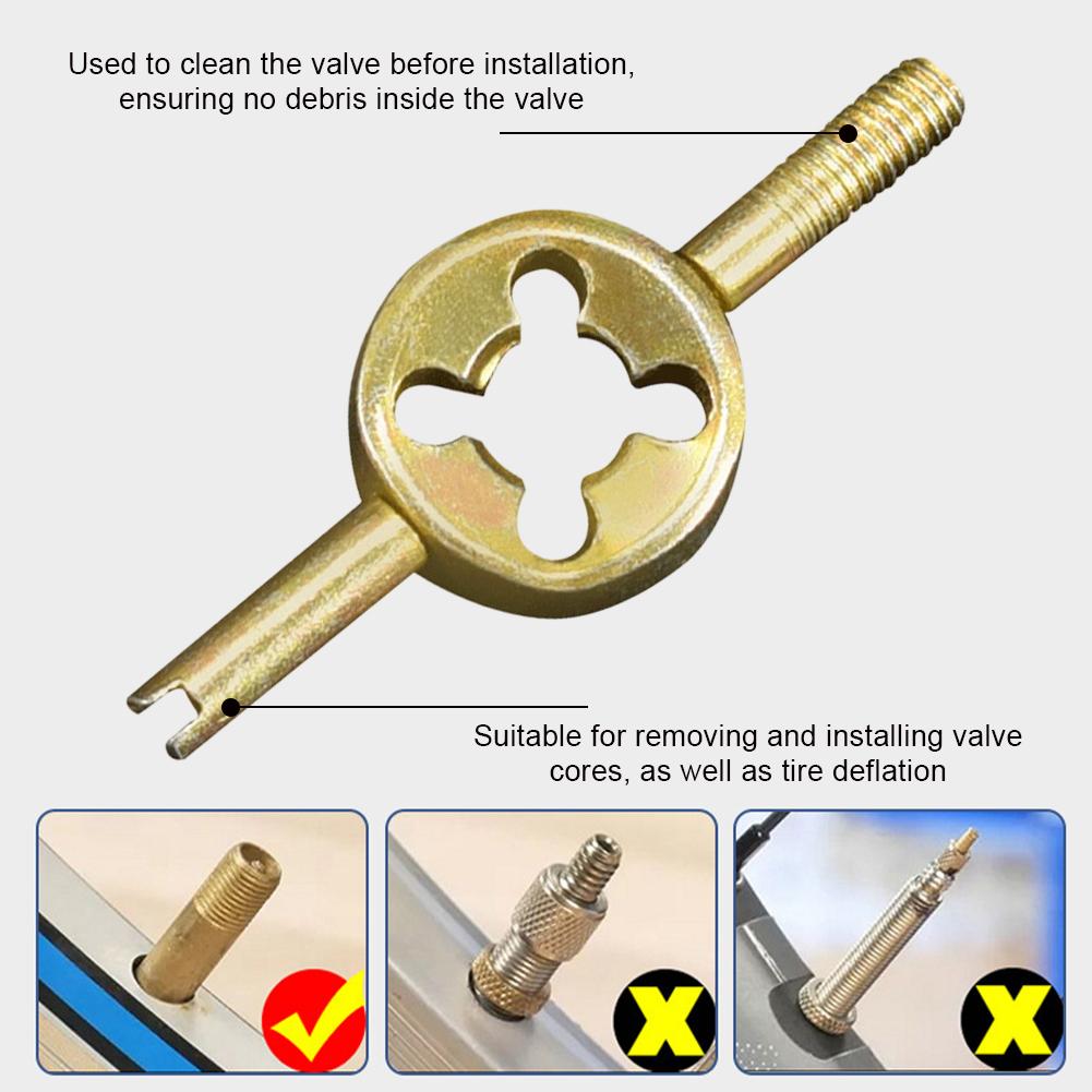 2Pcs Motorcycle Bicycle Valve Core Wrench Tool