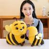 Cartoon Big-eyed Little Bee Stuffed Toys Children's Comfort Doll Birthday Gift Event Props Home Decorations