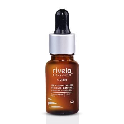 Rivela Dermascience By 10% Vitamin C Face Serum 10ml For Bright Glowing Skin Anti Ageing 10ml