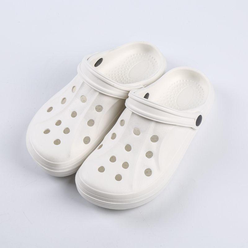 Indoor Home Non-slip Simple Garden Baotou Daily Light Shoes Solid Color Couple Hole Shoes