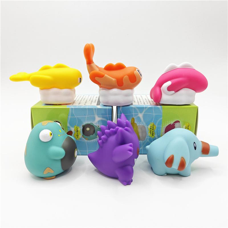 Cute Pvc Soft Gel Blind Box Figures Including Little Elephants And Electric Belly Frogs
