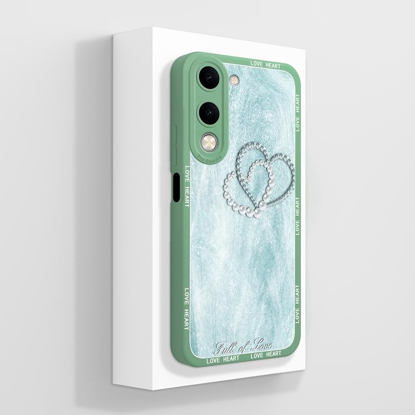 Für Vivo Y04 Y03 Y02 Y11 Y15 Y20 Handyhülle Niedliches Cartoon-Mädchenmuster Glattes Flüssigsilikon Stoßfester Schutz Rückseitenabdeckungen Hülle Für Vivo Gehäuse