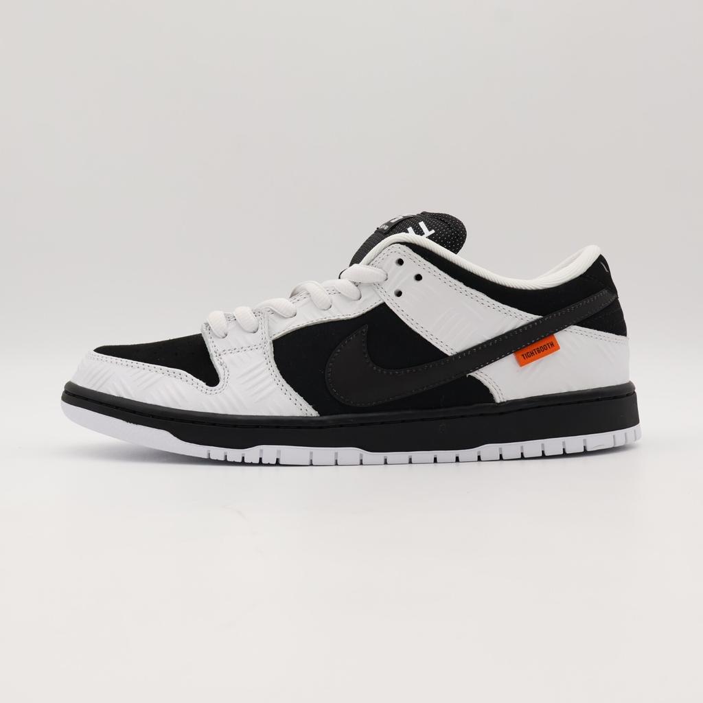 FD2629-100 TIGHTBOOTH Nike SB Dunk Low Pro QS Black White Safety Orange (Men's)