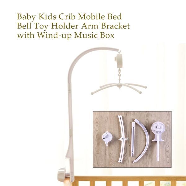 Buy Baby Kids Crib Mobile Bed Bell Toy Holder Arm Bracket with Windup Music Box at affordable