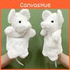 Plüsch Weiß Grau Maus Gelbe Katze Handpuppe Maus Für Kinderspiel Und Pädagogischen Gebrauch
