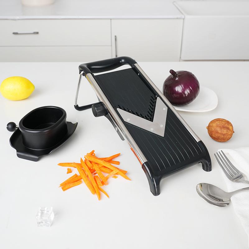 Mandoline Slicer Vegetable Cutter Adjustable Blades Manual Vegetable Onion Dicer Food Slicer Veggie Chopper Hand Held Cutter чёрный
