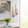 Suport pentru lumânări din metal 2 buc. Decor pentru perete Suport pentru lumânări Suport pentru lumânări moderne, Suport conic pentru lumânări pentru șemineu, sufragerie, fermă