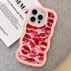 Retro And Sexy Red Lip Print Case for iPhone 11 13 12 17 Air 16 Pro Max 14 15 Plus XR 8 Soft Phone Cover
