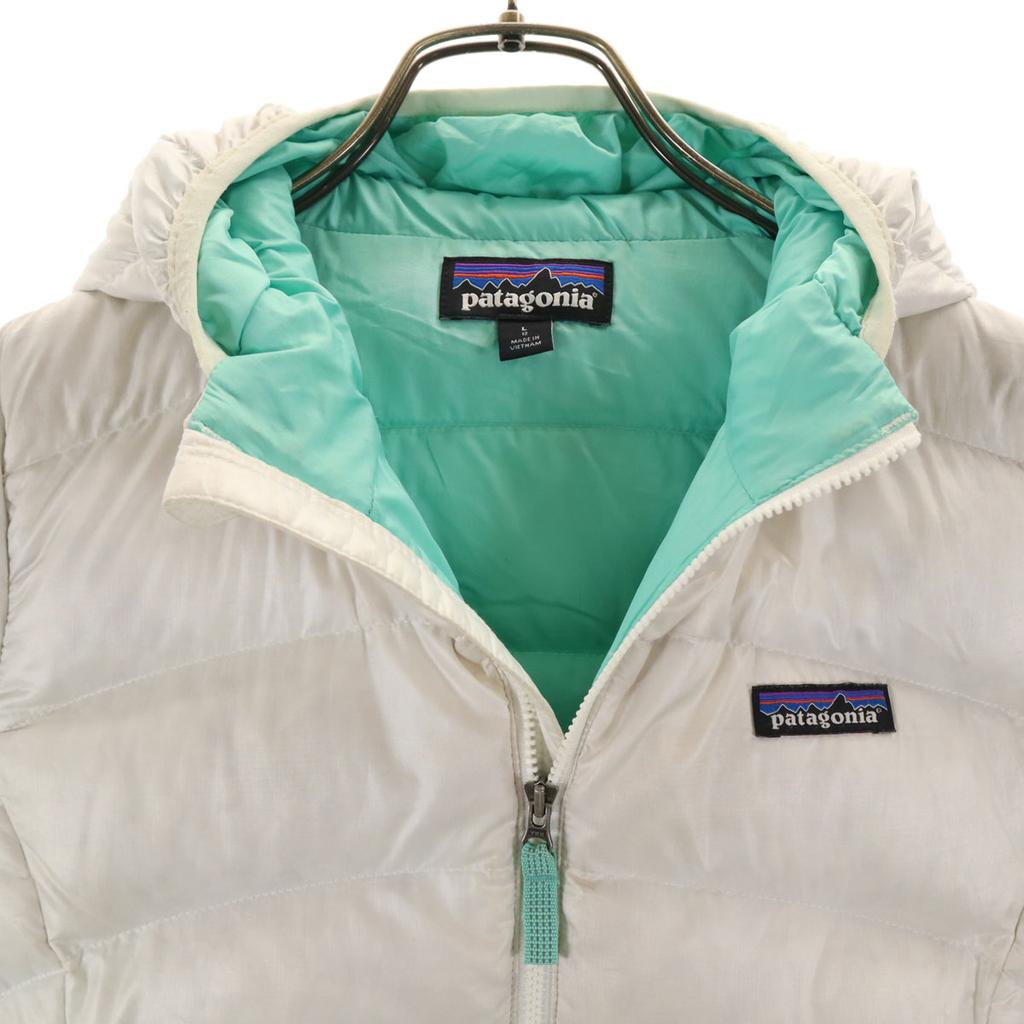 Patagonia Down Jacket L 12 White 68212FA18 Outdoor Pocketable Kid's Used