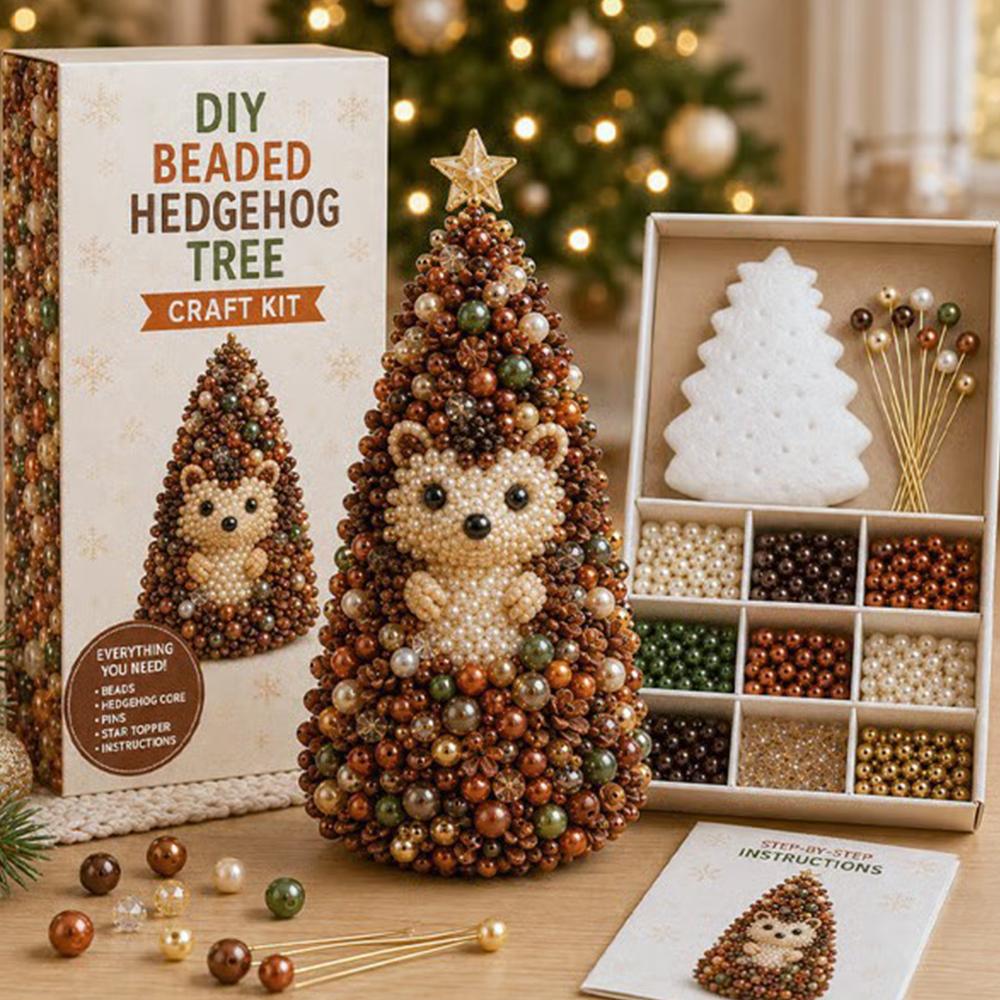 2026 NEW Animal-Themed Christmas Tree Making Kit Mini 3D Pearl Christmas Tree Desktop Decor Christmas DlY Craft Supplies Creati