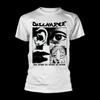 Vtg Discharge Band Semmit Nem Hallok Pamut Fehér S-234XL Unisex Póló BL260
