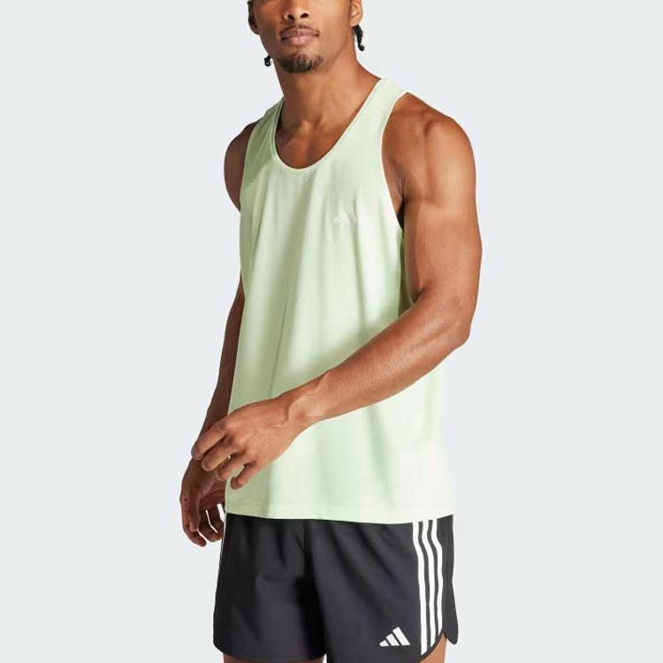 Adidas Own The Run Tank Top Men Tops Light-Green IN1530