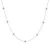 3mm Moissanite Woman Pendant Sier Necklace For Women Chains Party Bridal Fine Jewelry 925sterling Silver Necklace