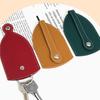 Unisex Pull Type Key Bag Mini Leather Keychain Pouch Portable Key Holder Case Key