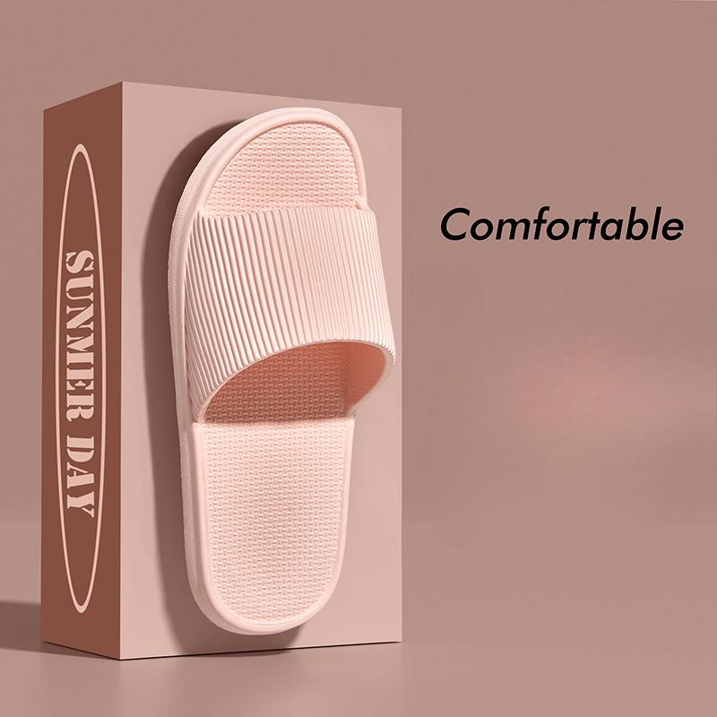 Eine Nummer größer bestellen Sommer Hausschuhe Zehentrenner Herren Hausschuhe Damen EVA Weichsohle Hausschuhe Duschschuhe Paar Rutschfest Lässige Sandalen