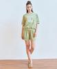 THEFRHT Terry Logo Half Sweatshirt (Green)