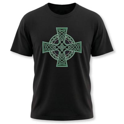 Celtic Cross T-Shirt | Irish Knotwork Design Graphic Print Unisex Tee Shirt