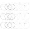 18Pcs Electric Guitar Strings Nickel Alloy Ball End Wound Regular Light for Guitarist