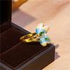 Classic  Creative Trend Valentine's Day Flower Women's Ring Lightweight  Party Prom Gift Jewelry Gift Accessories