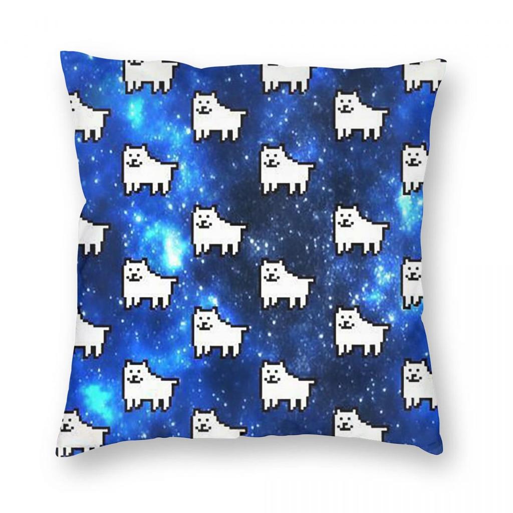 Annoying Dog In Space Undertale Toby Video Game Rpg Square Pillowcase Pillow Cover Cushion Throw Pillow for Home Sofa