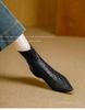 Women's Retro Pointed Toe Ankle Boots - Woven, Slimming Design & Inner Lift for 2025 Autumn/Winter Collection.