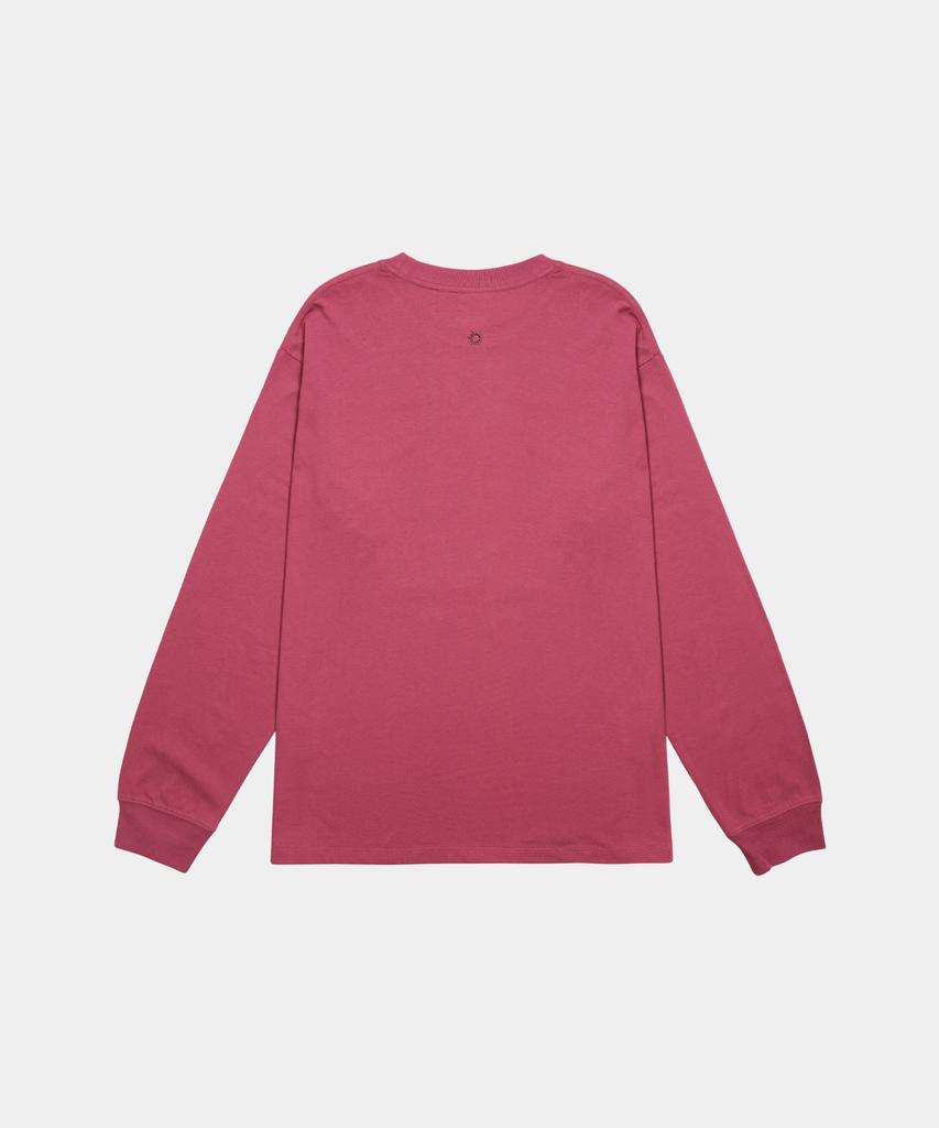 HELLO SUNRISE Sun Stamp L/S Tee_Magenta Pink