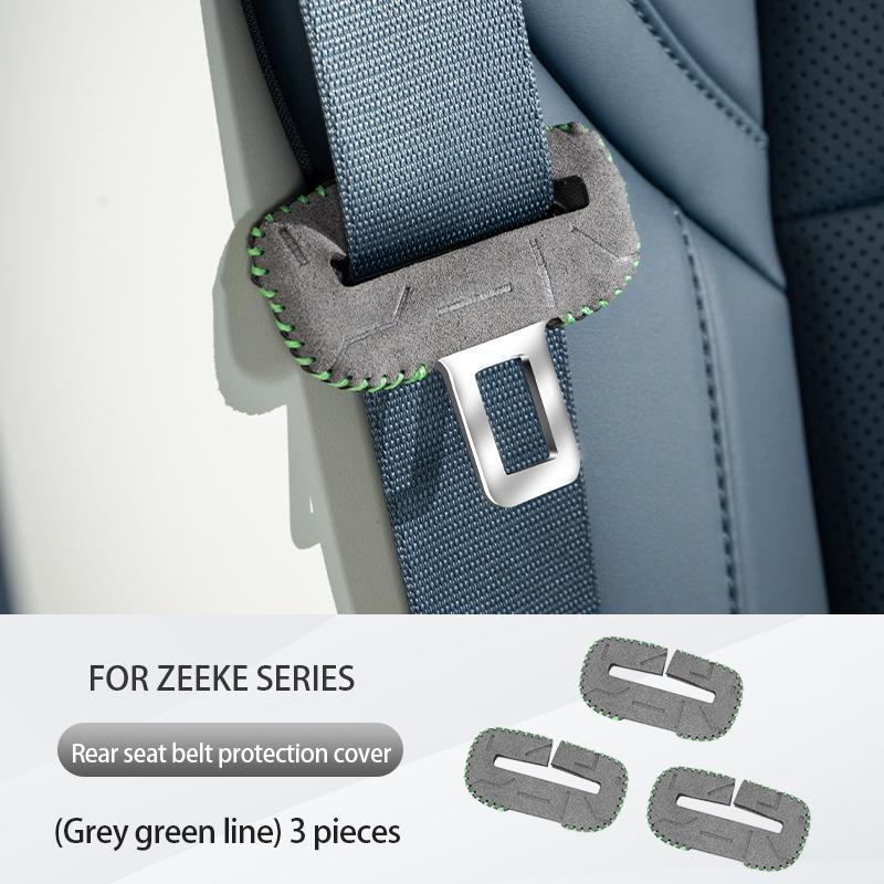 2pcs Car Seatbelt Buckle Cover For ZEEKR 001 007 X 2025 2025 2025 Suede Seat Belt Buckle Protective Cover Interior Accessories