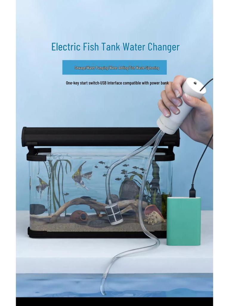 Electric Self-Priming Siphon Pump for Aquarium Water Change & Filtration