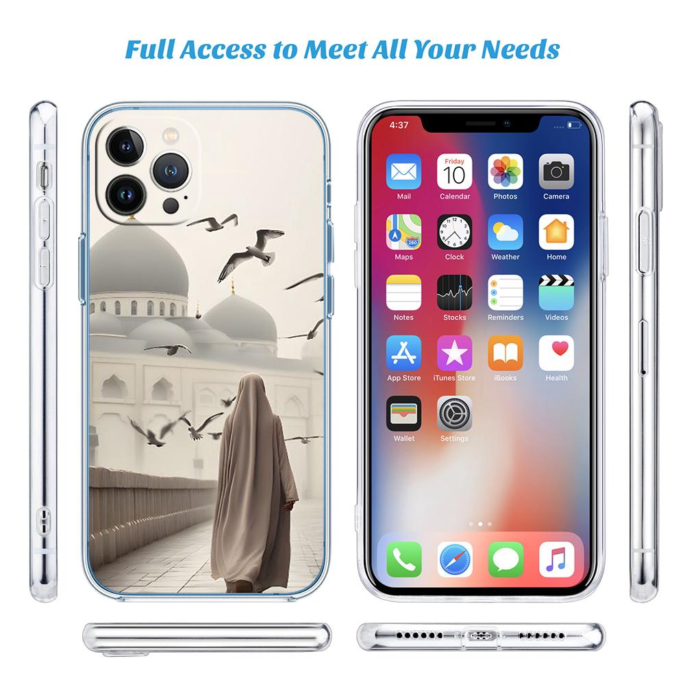 PP40 Islamic Muslim Girls Hijab Phone Case for Motorola Moto Edge 20 30 40 50 S30 Fusion Ultra Pro Neo Lite + G200 G23